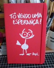 Carregar imagem no visualizador da galeria, Caderno tipo Moleskine GRAÚNA ESPERANÇA vermelho CAD002A5VM