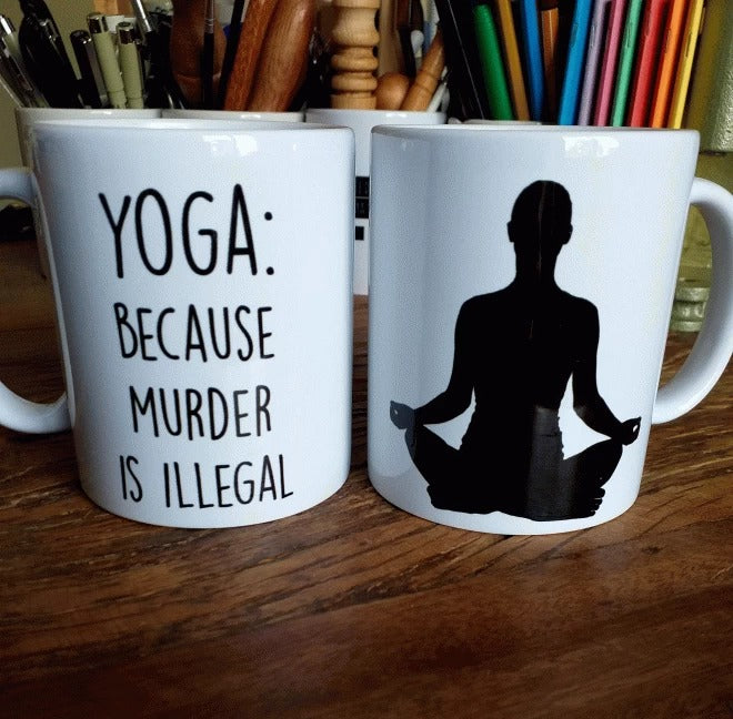 CANECA YOGA BECAUSE MURDER IS ILLEGAL - CANB152
